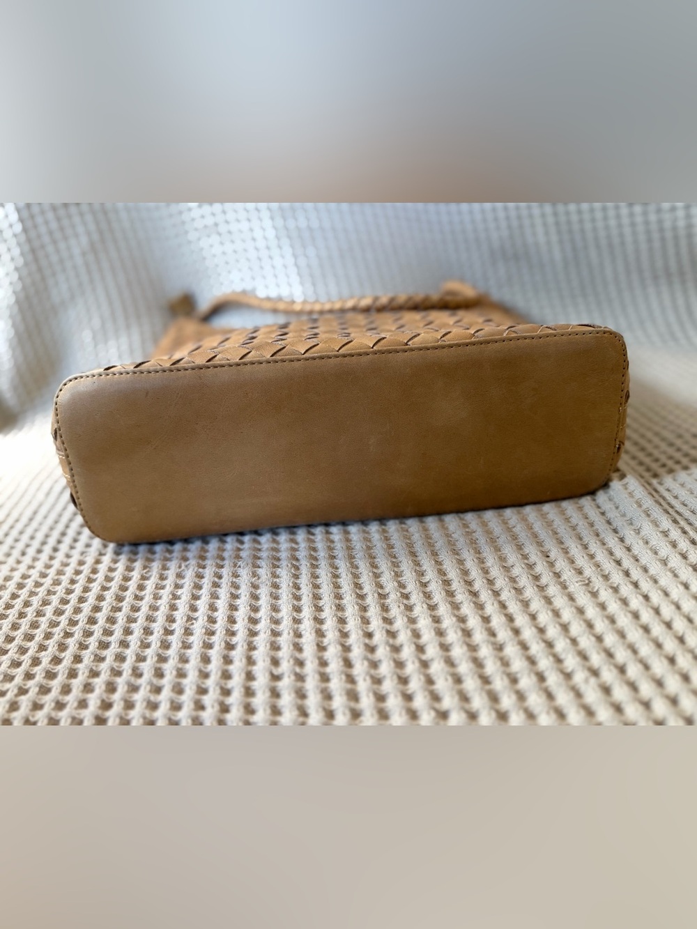 Bembien Marni Handwoven Leather Shoulder Bag Caramel - Picture 4 of 14